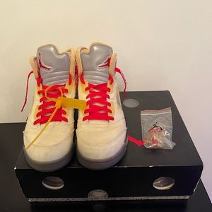 Jordan 5 Retro off white sail